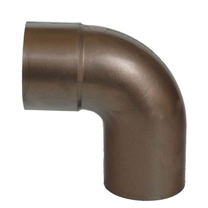 Immagine di CURVA TECNO IMAC, PER TUBO DISCENDENTE, COLORE MARRONE, Ø 80 MM, 87°