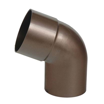 Immagine di CURVA TECNO IMAC, PER TUBO DISCENDENTE, COLORE MARRONE, Ø 80 MM, 67°