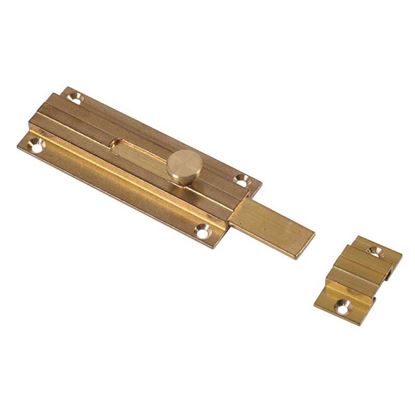 Immagine di CATENACCIO IDEAL, OTTONE LUCIDO, 80 MM