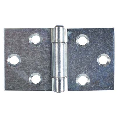 Immagine di 2 CERNIERE RETTANGOLARI, ZINCATE,  2 PEZZI, 64X110 MM