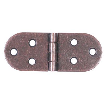 Immagine di 2 CERNIERE A BISCOTTO, SENZA FERMO, NICKEL, 30X80 MM