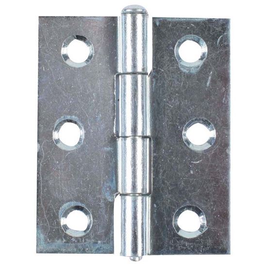 Immagine di 2 CERNIERE SPINA ESTRAIBILE, ZINCATE, 2 PEZZI, 63X45 MM