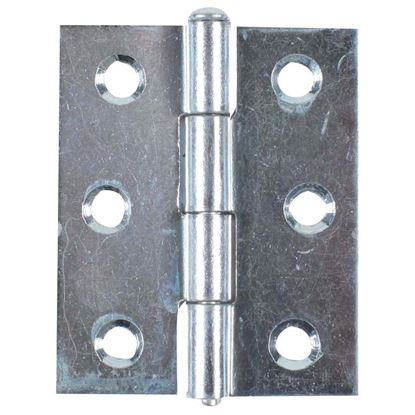 Immagine di 2 CERNIERE SPINA ESTRAIBILE, ZINCATA, 2 PEZZI, 86X55 MM