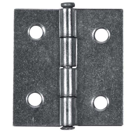 Immagine di 2 CERNIERE SPINA FISSA, 80X60 MM, FERRO LUCIDO