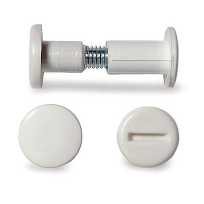 Immagine di 20 GIUNZIONI NYLON A VITE, COLORE MARRONE, 34/44 MM
