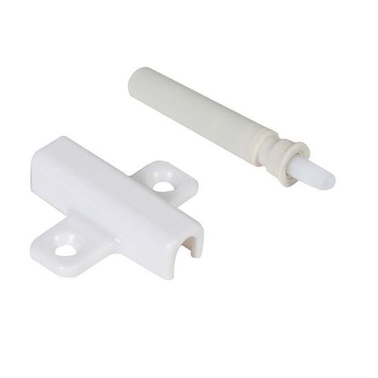 Immagine di 2 PARACOLPI A PISTONE, COMPLETO DI SUPPORTO, COLORE BIANCO