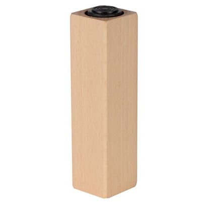 Immagine di PIEDE IN LEGNO, REGOLABILE, COLORE ACERO, 40X40XH90 MM