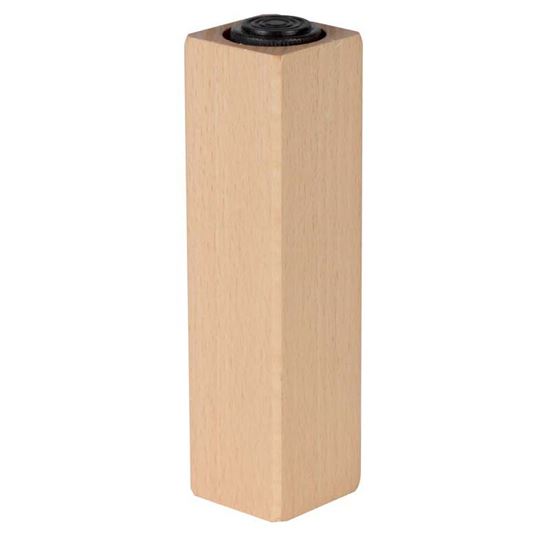 Immagine di PIEDE IN LEGNO, REGOLABILE, COLORE ACERO, 40X40XH90 MM