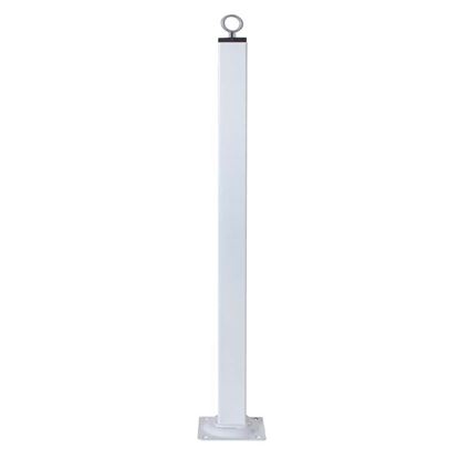 Immagine di PIEDE FISSO, CON PIASTRA, COLORE BIANCO, 25X25XH250 MM