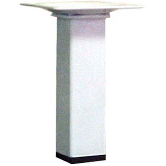 Immagine di PIEDE FISSO, CON PIASTRA, COLORE BIANCO, 25X25XH700 MM