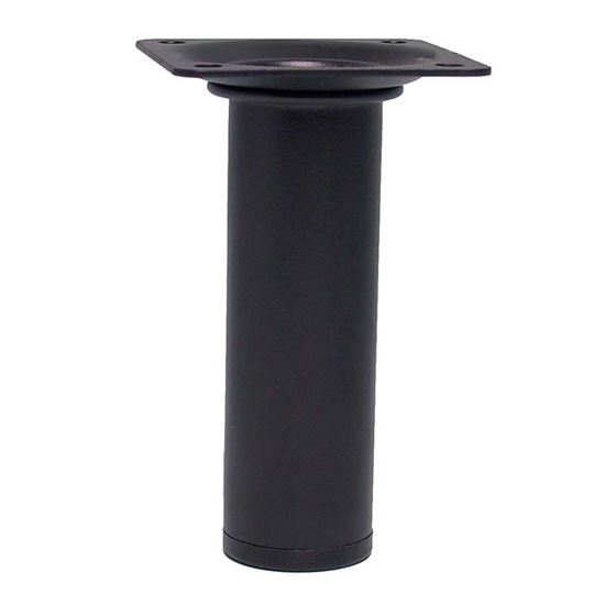 Immagine di PIEDE FISSO, CON PIASTRA, COLORE NERO, Ø 30XH700 MM