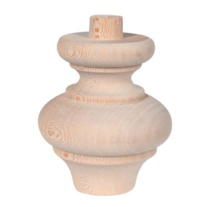 Immagine di PIEDE IN LEGNO NATURALE, Ø 74X80 MM