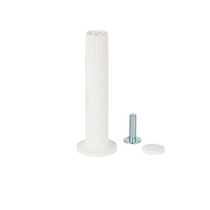 Immagine di PIEDE IN ABS, REGOLABILE, PER MOBILI CUCINA, COLORE BIANCO, ALTEZZA 150 MM