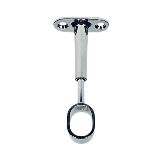 Immagine di REGGITUBO REGOLABILE, APERTO, OTTONATO, PER TUBO OVALE, 30X15 MM