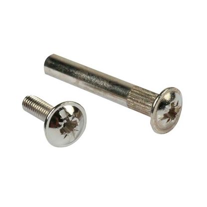 Immagine di VITE 6MAX14 MM, CON DISTANZIALE NICKELATO, 6MAX31 MM, 20 PEZZI