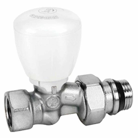 Immagine di VALVOLA GIACOMINI, DRITTA, TERMOSTATIZZABILE, ATTACCO FERRO, 3/8"