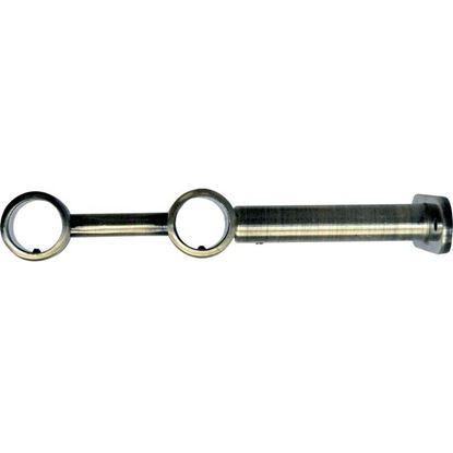 Immagine di SUPPORTO CHIUSO, EASY BASICO, DOPPIO, ESTENSIBILE 10/16,5 CM - MAX 13,5/20 CM, FISSAGGIO A PARETE, COLORE NERO/ARGENTO