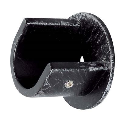 Immagine di SUPPORTO APERTO, EASY BASICO, FISSAGGIO A PARETE, Ø 20 MM, 2 PEZZI, COLORE NERO/ARGENTO