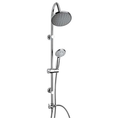 Immagine di COLONNA DOCCIA CRAZY, SOFFIONE DA 18 CM, 3 GETTI, COLORE CROMO