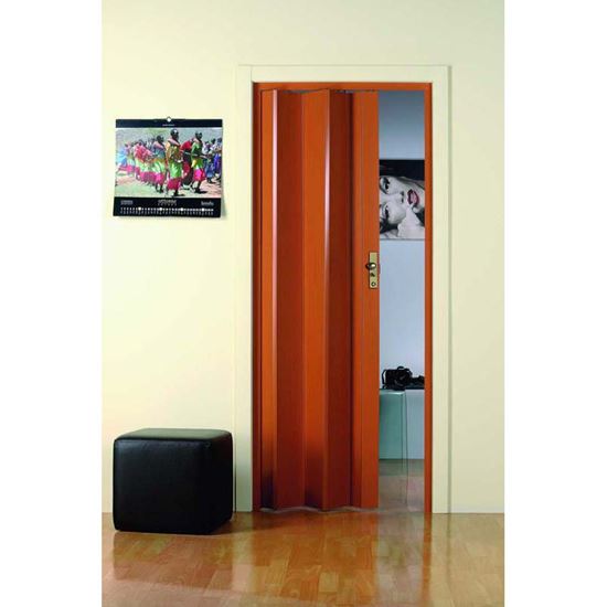 Immagine di PORTA A SOFFIETTO, CON SERRATURA, 83XH214 CM, COLORE LEGNO SCURO
