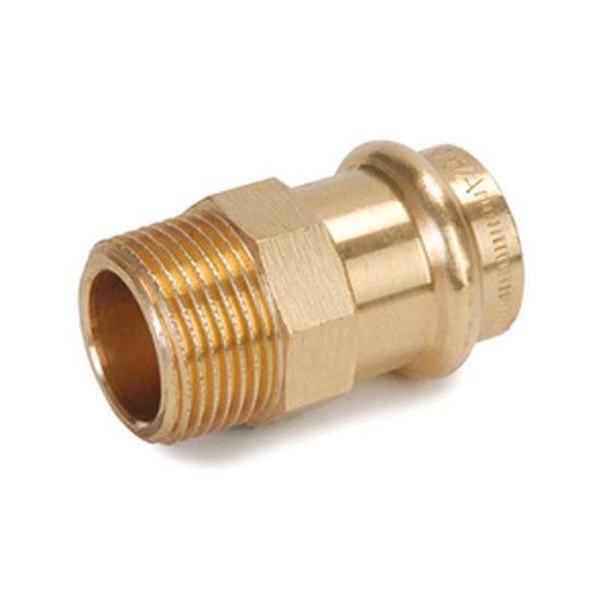 Immagine di NIPPLE B-PRESS GAS BANNINGER, M 1/2"X Ø 15 MM