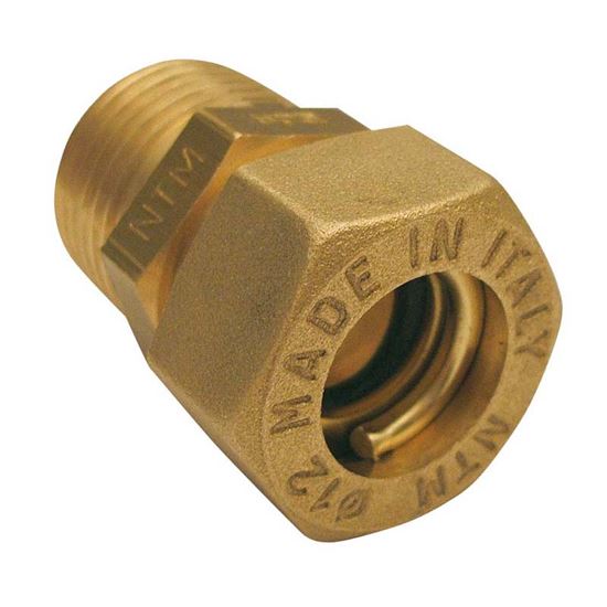 Immagine di RACCORDO MECCANICO DRITTO, RAME, M 3/4"X22 MM