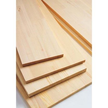 Immagine di TAVOLA LAMELLARE, ABETE, LISTA UNICA 28 MM, 100X60 CM