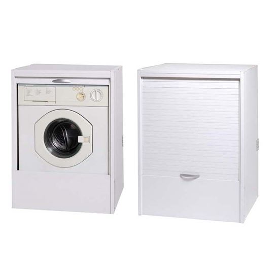 Immagine di MOBILE COPRILAVATRICE, IN PVC, CON ANTA SCORREVOLE