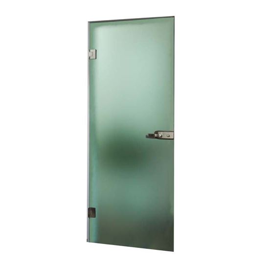 Immagine di PORTA A VENTO BATTENTE, CRISTALLO TEMPERATO, 8MM, VERDE, 80X210 CM