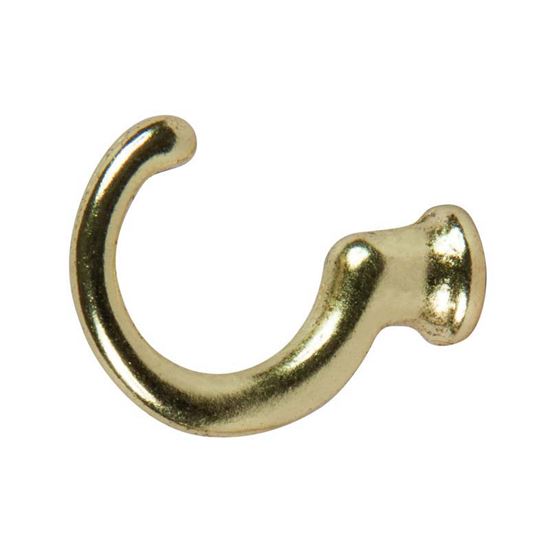 Immagine di GANCIO RICCIO, PORTA EMBRASSE, IN ZAMA COLORE ORO, 2 PEZZI, MEDIO
