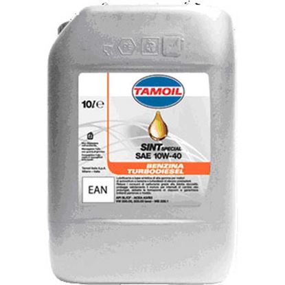 Immagine di OLIO TAMOIL, SINT, SAE 10W-40, LUBRIFICANTE SEMISINTETICO, PER MOTORI A BENZINA E TURBODIESEL, 10 LT