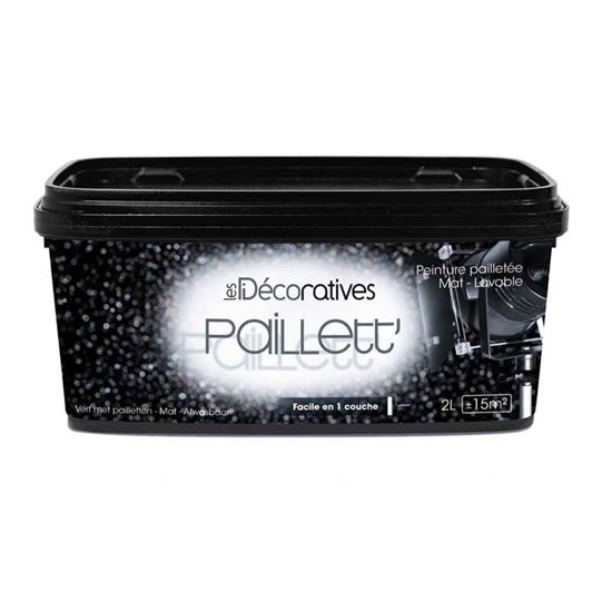 Immagine di PITTURA DECORATIVA PAILLETT, CON EFFETTO PAILLETTES, RESA 15 M², 2 LT, OSCAR