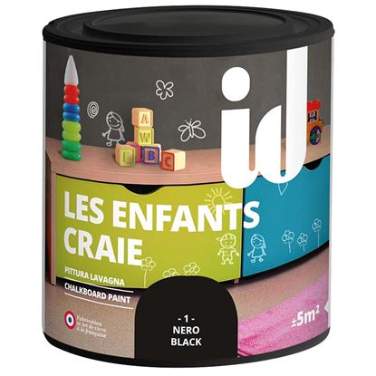 Immagine di PITTURA DECORATIVA, EFFETTO LAVAGNA, OPACA, RESA ±6M², 500 ML, COLORE BIANCO