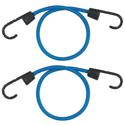 Immagine di CORDA ELASTICA FERMABAGAGLI, MASTER® ECO, GANCIO IN PLASTICA RESISTENTE FINO A 35 KG, 2 PEZZI, Ø MM 8X100 CM, COLORE BLU