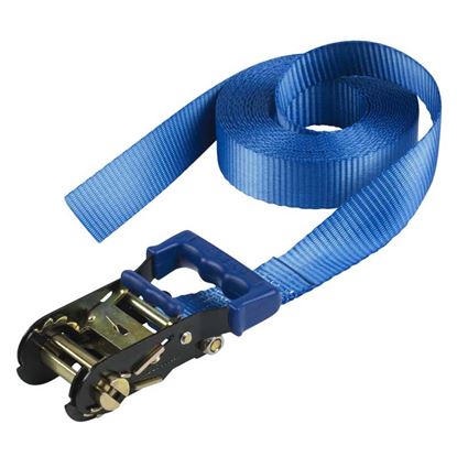 Immagine di CINGHIA CON CRICCHETTO, MASTER® ECO, COLORE BLU, MM 35X6 MT, RESISTENZA 800 KG