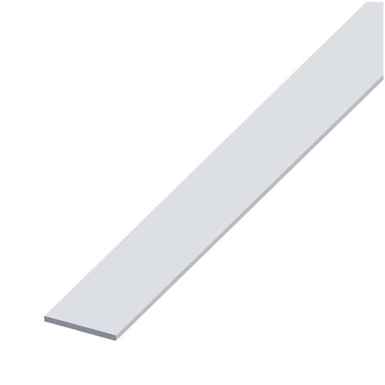 Immagine di BARRA PIATTA ALLUMINIO ARGENTO, 20X2 MM, 1,0 MT