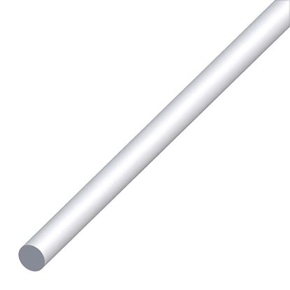 Immagine di BARRA TONDA ALLUMINIO ARGENTO, MM 4X1 MT