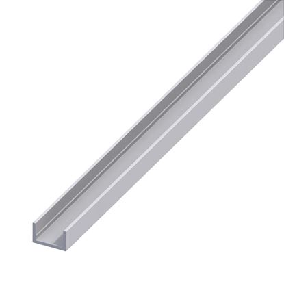Immagine di PROFILO A U, ALLUMINIO ARGENTO, 10X11,5 MM, 1 MT