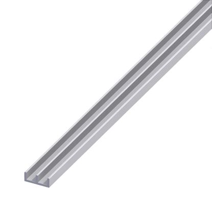 Immagine di PROFILO GUIDA 6X15,9X6 MM ALLUMINIO ARGENTO 1,0 MT