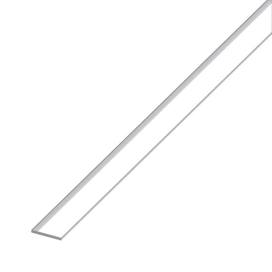 Immagine di BARRA PIATTA ALLUMINIO BRILLANTE, 20X2 MM, 1,0 MT