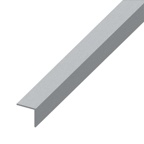 Immagine di ANGOLARE ALLUMINIO INOX SPAZZOLATO, 20X20 MM, 1,0 MT