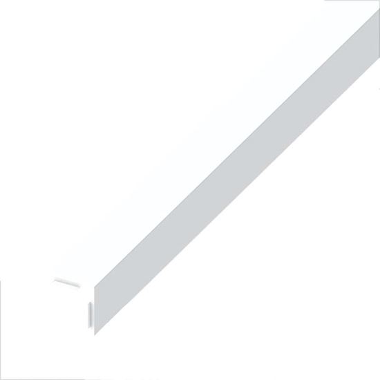 Immagine di ANGOLARE AUTOADESIVO, PVC, COLORE BIANCO LUCIDO, 20X20 MM, 1 MT