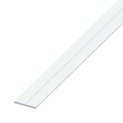 Immagine di BARRA PIATTA PVC, COLORE BIANCO, 29,5X3 MM, 1 MT