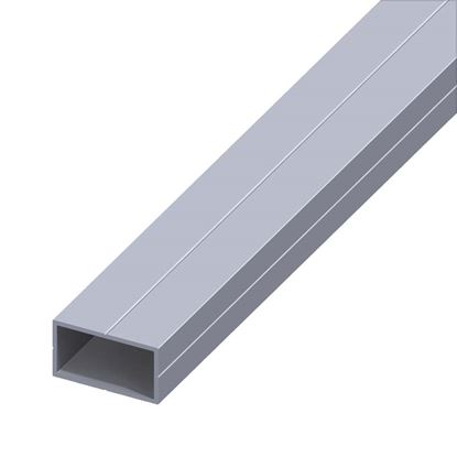 Immagine di TUBO RETTANGOLARE, ALLUMINIO NATURALE, 19,5X35,5 MM, 1 MT