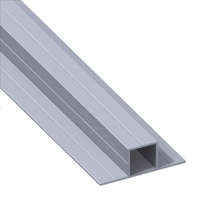 Immagine di TUBO QUADRATO 23,5 MM, ALLUMINIO, 1 MT, 2 LATI