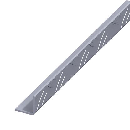 Immagine di ANGOLARE MANDORLATO, ALLUMINIO NATURALE, 23,5X1,5 MM, 1 MT