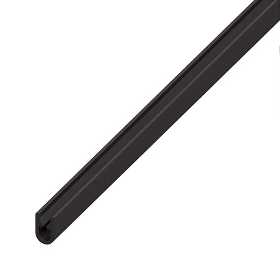 Immagine di PROFILO PER PROTEZIONE BORDI, 9,5X6,5 MM, PVC, COLORE NERO, 2,5 MT