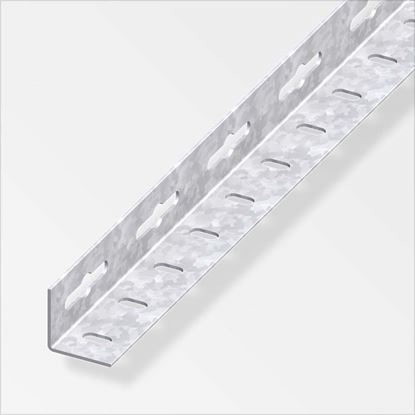 Immagine di ANGOLARE PERFORATO 15,5X15,5 MM, ALLUMINIO NATURALE, 1 MT