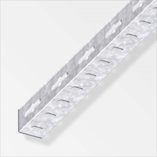 Immagine di ANGOLARE PERFORATO 15,5X15,5 MM, ALLUMINIO NATURALE, 1 MT