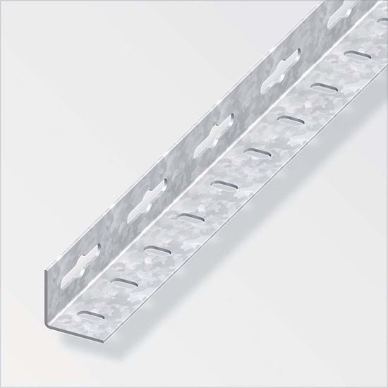Immagine di ANGOLARE PERFORATO 23,5X23,5 MM, ACCIAIO ZINCATO, 1 MT